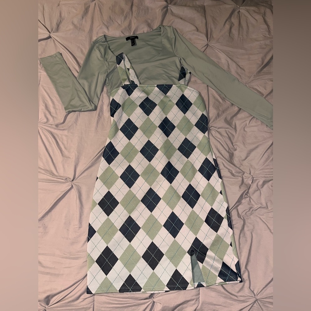 Green dress and top | WILL SELL SEPARATE: GROUPING IS RECOMMENDED OUTFITS